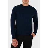 Emporio Armani Yünlü Jakarlı Logo Basklı Regular Fit Bisiklet Yaka Kazak Erkek KAZAK EM001989 AF14199 FB066