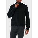 Emporio Armani Yünlü Logolu Regular Fit Dik Yaka Hırka Erkek Hırka 6D1BY2 1MF9Z 0999