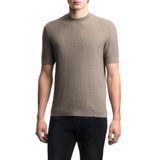 Emporio Armani Yünlü Regular Fit Bisiklet Yaka Kısa Kollu Kazak Erkek KAZAK EM005303 AF23553 F1040