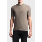 Emporio Armani Yünlü Regular Fit Bisiklet Yaka Kısa Kollu Kazak Erkek KAZAK EM005303 AF23553 F1040