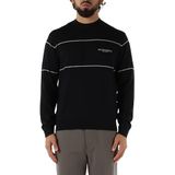 Emporio Armani Yünlü Şerit Detaylı Regular Fit Bisiklet Yaka Kazak Erkek KAZAK EM002796 AF14199 MB173