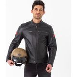 Emporium Retro Motosiklet Deri Mont Suya Dayanıklı 2XL Siyah Erkekler İçin Premium Kalite
