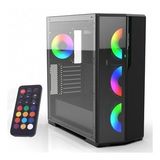EMPOUSA EMG-17XN ShadowMesh – Temperli cam panel, ARGB fanlar ve mesh ön yüzeyiyle yüksek hava akışı ve şık görünüm sunan Mid-Tower oyuncu kasası (Mat Siyah)
