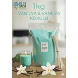 Empressco 1 kg Mint Yeşili Renkli Vanilya Kokulu Inci Tozu Mum ( 25 Adet 20 cm Fitil ile ) Toz Mum , Kum Mum