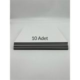 Empressco 10 Adet Beyaz Mdf Pasta Altlığı 25X25 Cm, Şık ve Kullanışlı Set - Seçenek 1 - 0 - Siyah