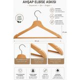 Empressco 10'lu Ceket ve Pantolon Askısı Seti, Dayanıklı Malzeme ile Şık Tasarım 21x44 cm