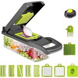 Empressco 12 Bıçaklı Ergonomik Sebze ve Meyve Dilimleyici Mandolin Rende - Seçenek 1 - Mercan