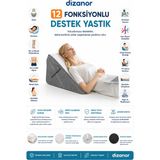 Empressco 12 Fonksiyonlu Ortopedik Yastık Bacak ve Sırt Destekli Konfor Seti - 10 cm - 0002R72