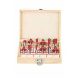 Empressco 12 Parça Freze Uç Takımı Ahşap Oyma Ağaç Delme Çantalı Set 8 mm