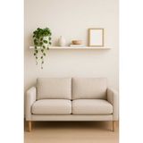 Empressco 120 cm Beyaz Mdf Gizli Montaj Duvar Rafı, Şık ve Fonksiyonel Kitaplık - Seçenek 1 - 00-Siyah - Beyaz