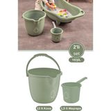 Empressco 12DEN 2’li Bebek Banyo Su Kovası ve Maşrapası Seti, Saplı Oluklu Kova 13LT ve Maşrapa 1,5lt Set Yeşil - Fiyatı, Yorumları - Altın