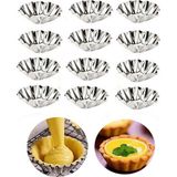 Empressco 12’li Tartolet Kalıbı Seti, Kek ve Kurabiye Için Mükemmel Seçim - Seçenek 1 - (ClearEyelets)Black-RadiantOrchid