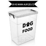 Empressco 13-15 Kg Arası (32 LT) Köpek Mama Saklama Kabı Köpek Maması Saklama Kabı Kutusu Hava Almaz