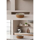 Empressco 16 cm Yuvarlak Çok Amaçlı Saklama Kabı, Dayanıklı ve Hafif - 079 Buz Beyazı - Seçenek 1