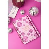 Empressco 17X24 cm Spiralli Kareli Not Defteri, Disko Topu Tasarımı - -- - Seçenek 1