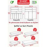 Empressco 19 Adet Modüler Çekmece Organizer, Pratik ve Şık Depolama Çözümü - Ahşap Rengi - Seçenek 1