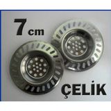 Empressco 2 Adet 7cm Paslanmaz Çelik Lavabo Gider Süzgeci Yaşam Boyu Garantili Ikili Set Çelik Lavabo Süzgeci - Fiyatı, Yorumları