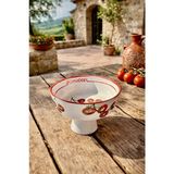 Empressco 20 cm Domates Desenli Seramik Meyvelik, Şık ve Kullanışlı Tasarım - Seçenek 1 - 51R-Turuncu