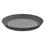 Empressco 20 cm Granit Tart ve Kek Kalıbı, Dayanıklı ve Şık Tasarım - Seçenek 1 - (ClearEyelets)Black-RadiantOrchid