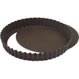 Empressco 20 cm Yuvarlak Tart Kalıbı, Çıkmalı Taban, Dayanıklı ve Pratik Kullanım - Seçenek 1 - (ClearEyelets)Black-RadiantOrchid