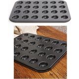 Empressco 24 Bölmeli Tartolet Kalıbı, Pratik ve Şık Pasta Yapım Seti - Seçenek 1 - (ClearEyelets)Black-RadiantOrchid