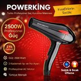 Empressco 2500W Profesyonel Turbo Saç Kurutma Fön Makinesi, Güçlü ve Hızlı Kurutma - Altın