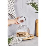 Empressco 2,5l Cam Erzak Kavanozu, Sağlam ve Şık Saklama Çözümü - Altın - 1 - 1,3 lt