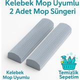 Empressco 28 cm Mop Yedek Sünger Seti (2 Adet) – Temizlik Kolaylığı - Altın - Seçenek 1