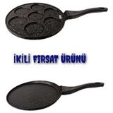 Empressco 2’li Döküm Krep ve Pankek Tavası, Yanmaz ve Yapışmaz, Pratik Kullanım 🍳
