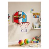 Empressco 3 Adet Top+ Kapıya takılabilir Büyük Boy Oyuncak Basketbol Potası