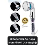 Empressco 3 Kademeli Yüksek Basınçlı Arıtmalı Ayarlanabilir Uzun Ömürlü Universal Su Tasarruflu Duş Başlığı