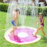 Empressco 3+ Yaş Airmyfun Çocuklar Için Fışkiyeli Yuvarlak Oyun Su Matı Havuzu Desenli 1 Çok Renkli - Açık Gri - 0 - 3 Yaş