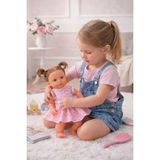 Empressco 35 cm Konuşan Sakura Bebek Kız Oyuncak, Şirin ve Eğlenceli Işıltılı Oyuncak - 01-Mavi
