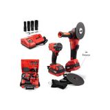 Empressco 36V 5Ah 2 Li Set Şarjlı Taşlama + Şarjlı Somun Sıkma Torklu Vidalama