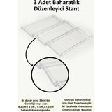 Empressco 3’li Çekmece Içi Baharatlık Düzenleyici Standı, Yuvarlak Kavanozlar Için - Ahşap - 1 lt