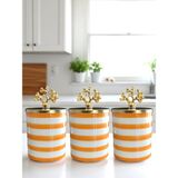 Empressco 3'lü Baharatlık Set, Kahve Köşesi, 750 Ml, Zebra Soft, Sarı Gold, Mercan - Ahşap - 1 lt