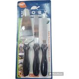 Empressco 3'lü Pasta Sıvama Bıçağı ve Palet Seti, Spatula Takımı