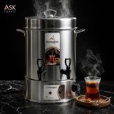 Empressco 40 Bardak Çelik Çay Otomatı, Çay Makinesi ve Semaver Açık Rezistans - Seçenek 1