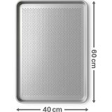 Empressco 40X60 cm Delikli Alüminyum Poğaça ve Ekmek Tepsisi - 1 lt
