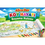Empressco 45 cm Dev Köy Hayatı Boyama Rulosu – 4 Metre Uzunlukta Dev Boyama Kağıdı| - Fiyatı, Yorumları - Seçenek 1