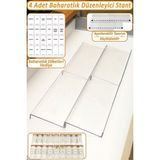 Empressco 4'lü Çekmece Içi Baharatlık Düzenleyici Standı 30,5X13CM Z305 - Ahşap - 1 lt