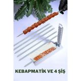Empressco 4’lü Şiş Hediyeli Kebap Makinesi Seti, Pratik ve Hızlı Kullanım - Ahşap - Seçenek 1