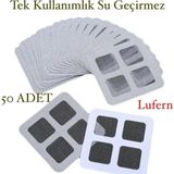 Empressco 50 Adet Banyo Gider Süzgeci Sineklik Tamir Kiti Kıl Tüy Kapatıcı Pislik Tutucu Kendinden Yapışkanlı - Antrasit - Seçenek 1