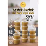 Empressco 50 Adet Mini Saklama Kabı, 120 Ml, Sızdırmaz, Çok Amaçlı ve Dayanıklı - Ahşap Rengi - Seçenek 1