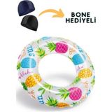 Empressco 6-10 Yaş Çocuklar Için 61 cm Deniz Havuz Simidi, Hediye Bone ile Renkli ve Güvenli - Fiyatı, Yorumları - Altın - 0 - 12 Ay