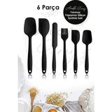 Empressco 6 Adet Isıya Dayanıklı Yanmaz Yapışmaz Silikon Spatula Seti | 6'lı Silikon Spatula Seti