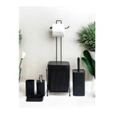 Empressco 6 Parça Banyo Seti Metal Stantlı Çöp Kovalı Wc Kağıtlık Ve Tuvalet Fırçası Katı - Sıvı Sabunlu