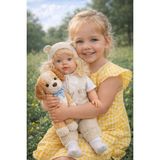 Empressco 69 cm Konuşan Defne Bebek Et Bebek, Sevimli ve Eğlenceli Hediye - 01-Mavi
