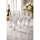 Empressco 6'lı City Glass Maıroca Kahve Yanı Bardağı, 220 Ml, Şık ve Kullanışlı - Seçenek 1 - Ahşap Rengi