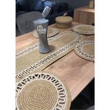 Empressco 6'lı Supla ve Runner Seti, Amerikan Servis, Tabak Altlığı, Ekmek Sepet - 10 x 10 cm